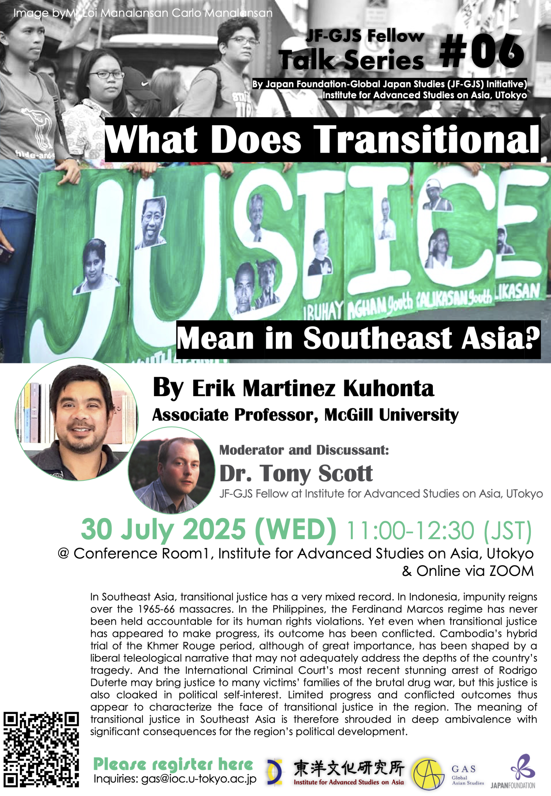 What Does Transitional Justice Mean in Southeast Asia?