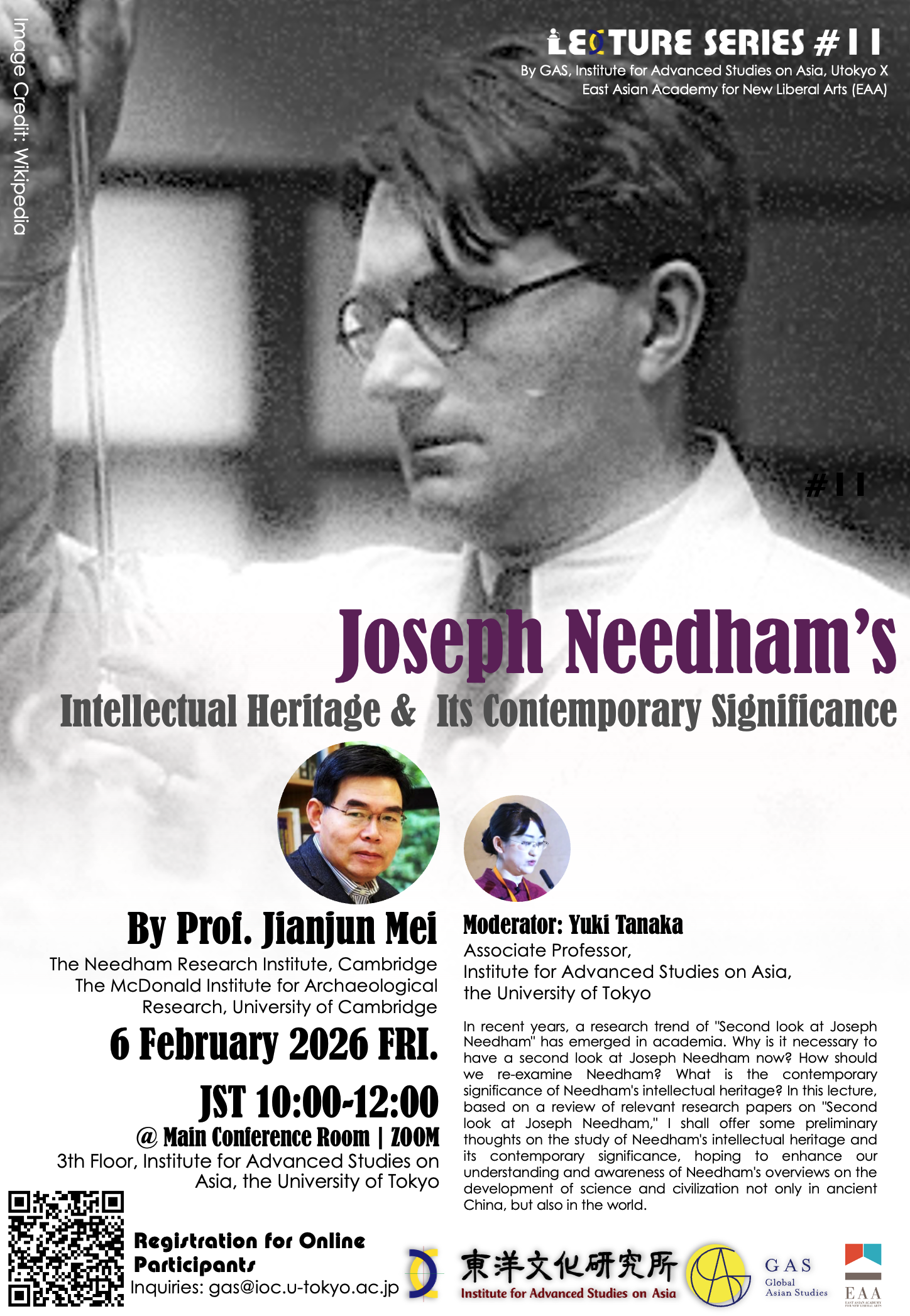 Joseph Needham’s Intellectual Heritage and Its Contemporary Significance